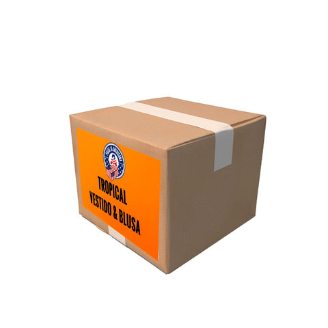 CAJA TROPICAL VESTIDO & BLUSA